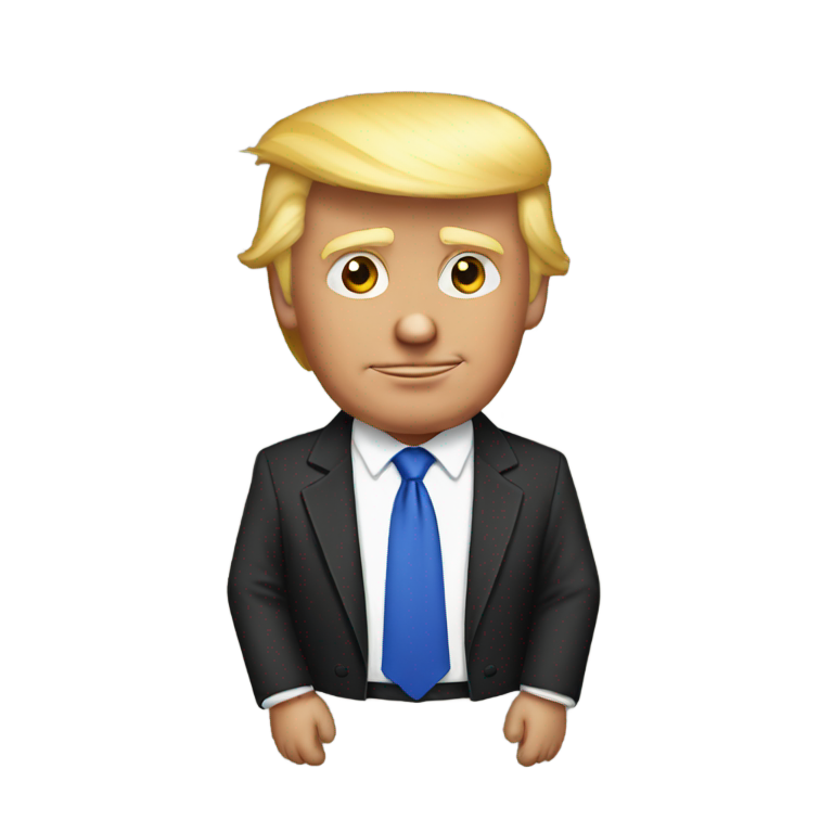 genmoji: donald trump but it is from africa