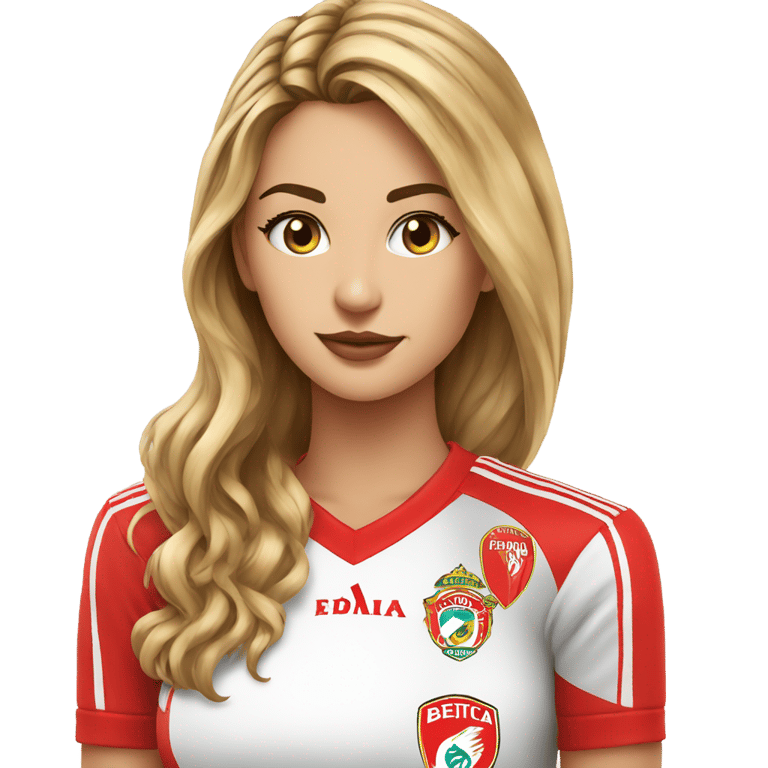 絵文字：benfica logo with a hot girl