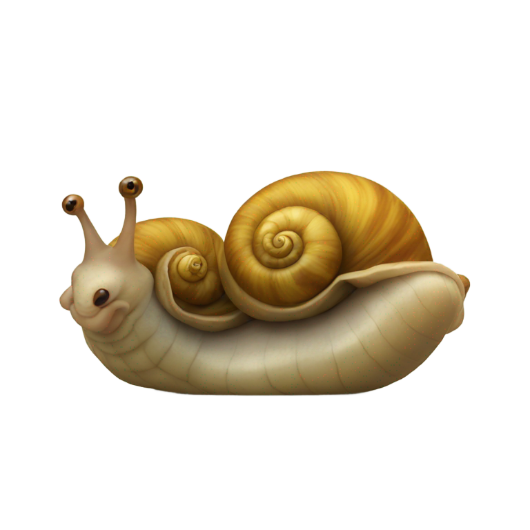 genmoji: two-headed snail