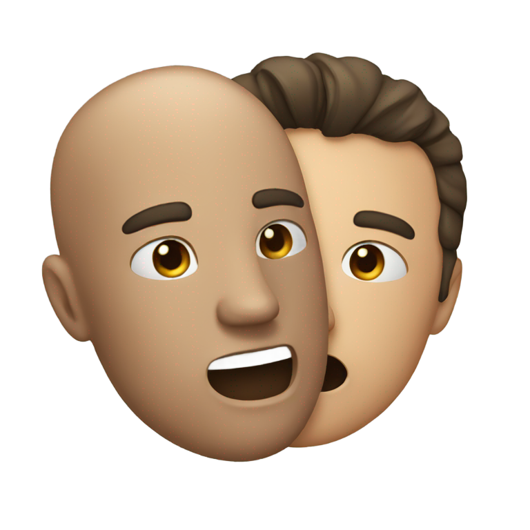 genmoji : Un homme frappé par un autre homme
