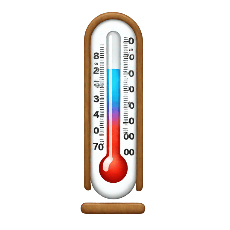 絵文字：Medium temperature thermometer