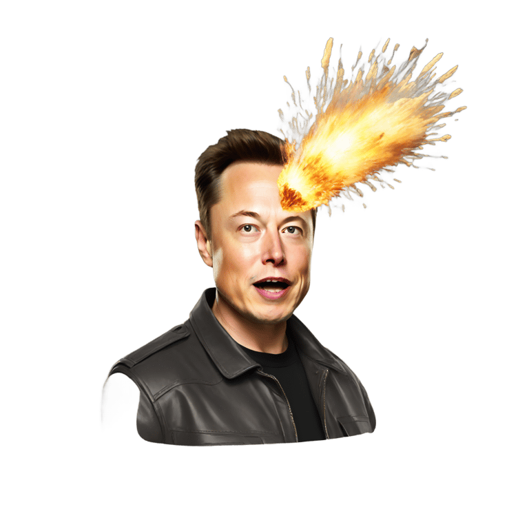 genmoji: Elon Musk Exploding