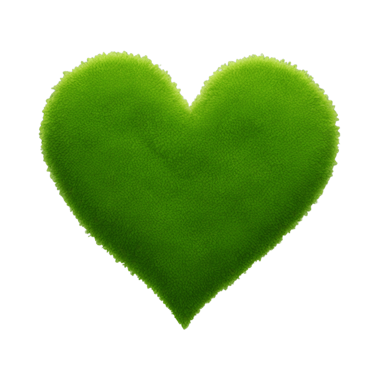 絵文字：Moss-colored heart