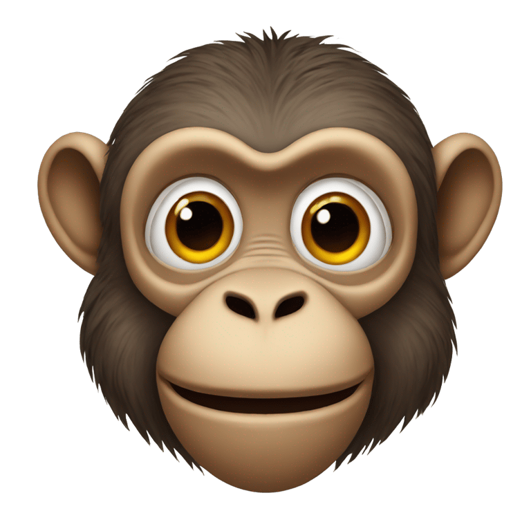 genmoji: Monkey with lipstick