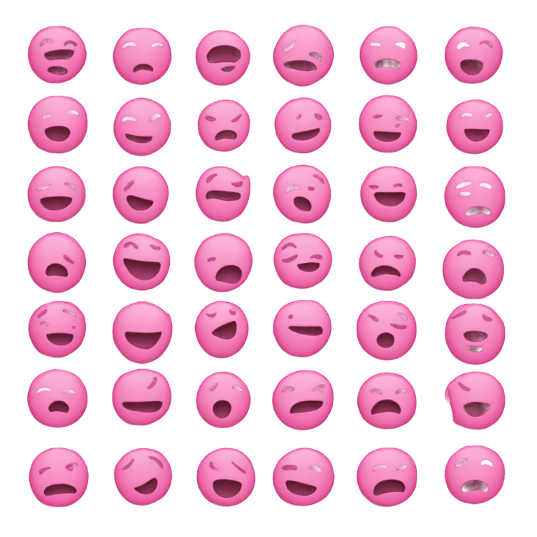 genmoji: Pink emojis