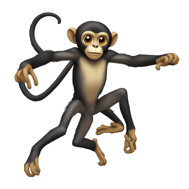 genmoji: flying spider monkey