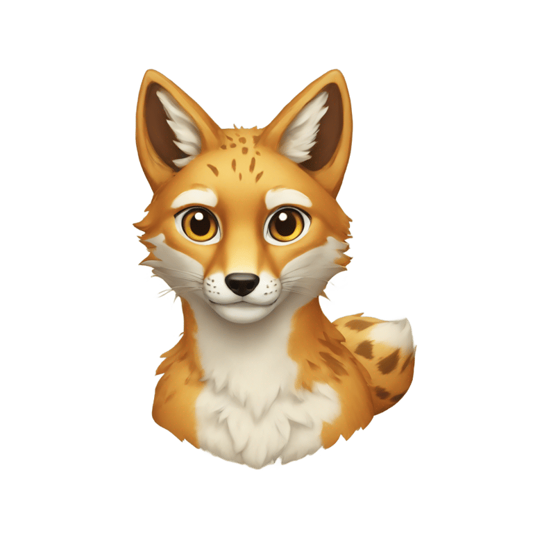 genmoji: Fox and serval mix