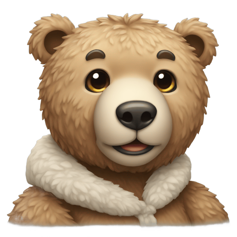 genmoji: Cold Teddy bear