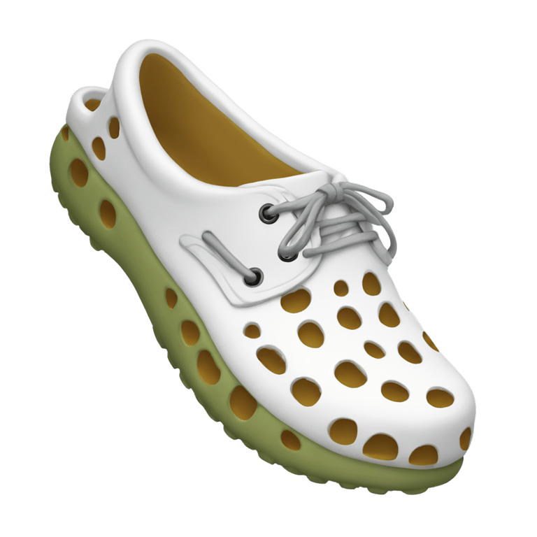 genmoji: crocs shoe