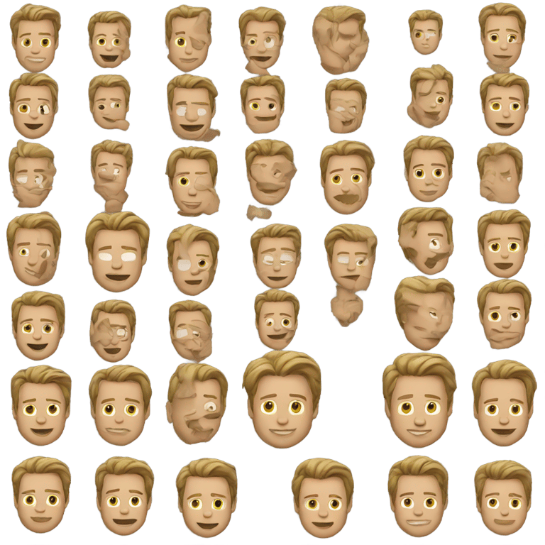 genmoji: Brad Pitt