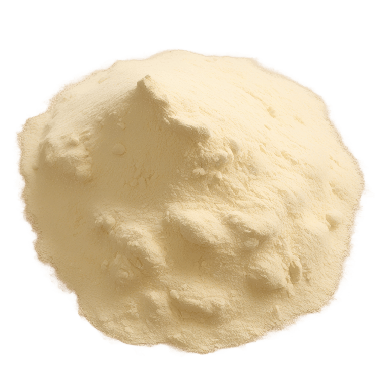 genmoji: Pile of smooth flour from the side