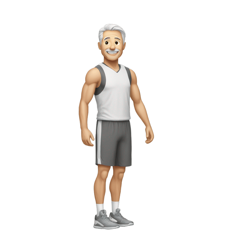 genmoji: Athletic 55 year old white male fun