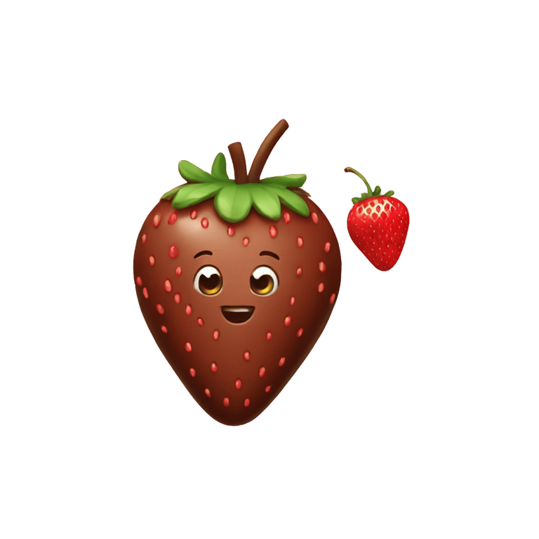 genmoji: Chocolate covered strawberry