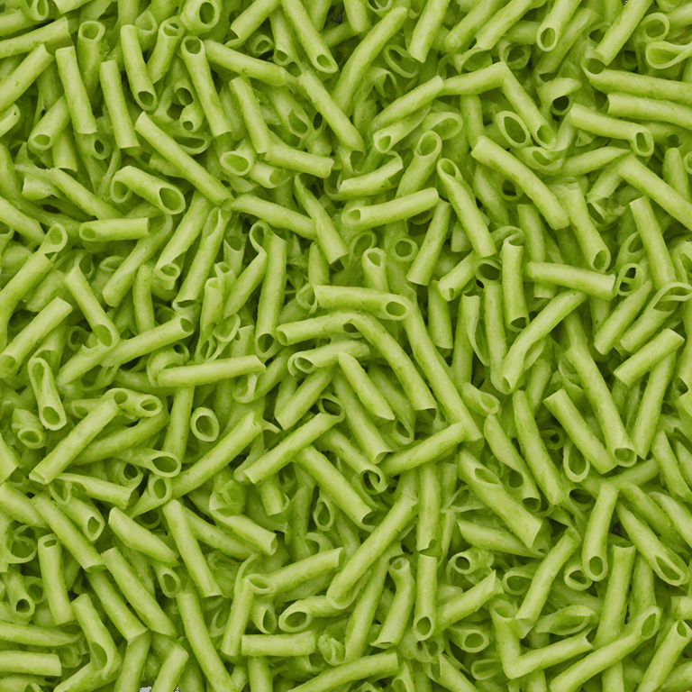 genmoji: Green pesto pasta