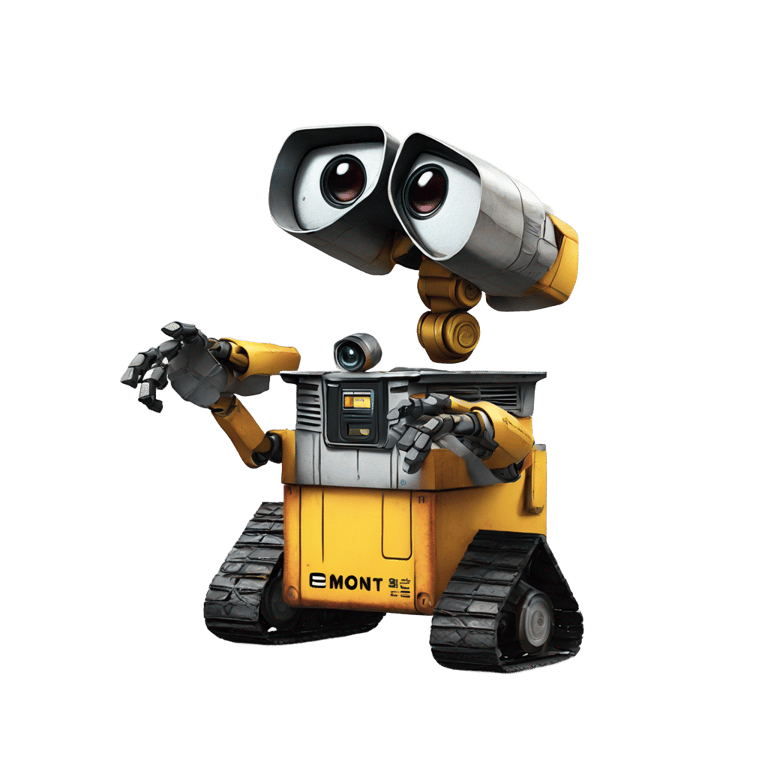 genmoji: wall-e like robot