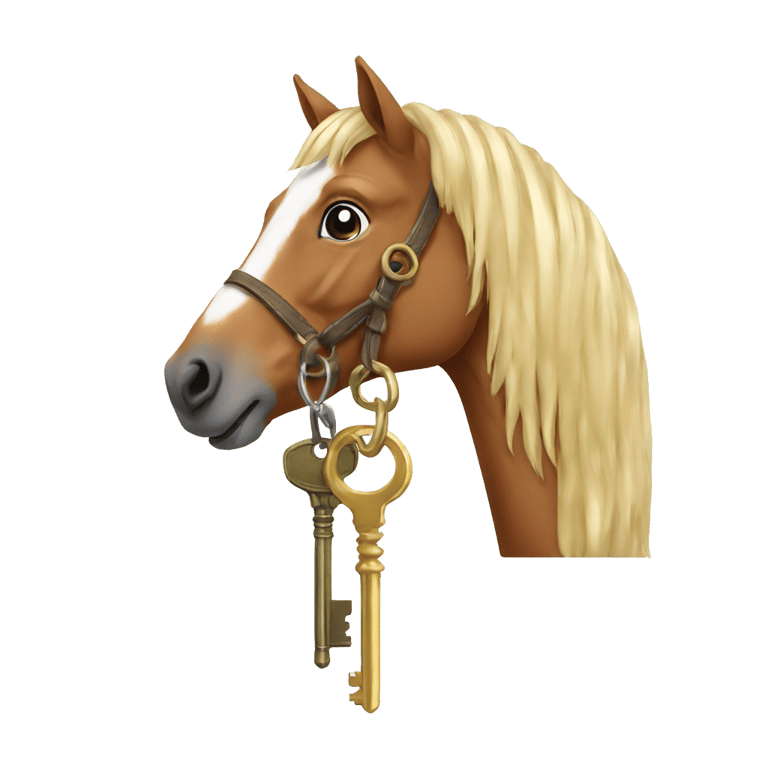 genmoji: Horse with key