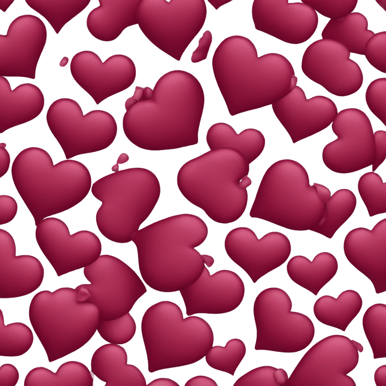 genmoji: wine red heart