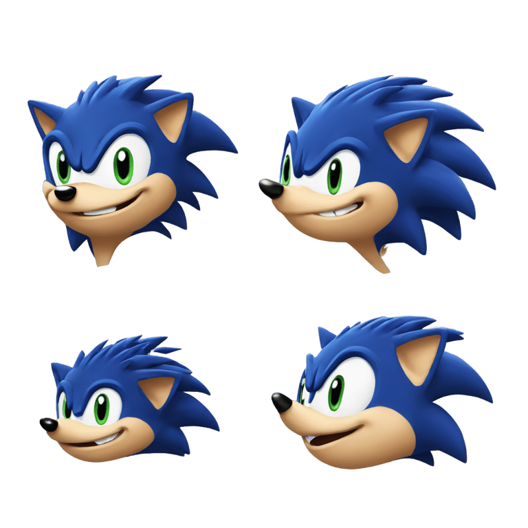 genmoji: Sonic the hedgehog as a real hedgehog