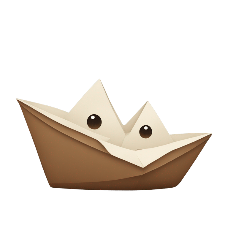 genmoji: Paper boat 💩