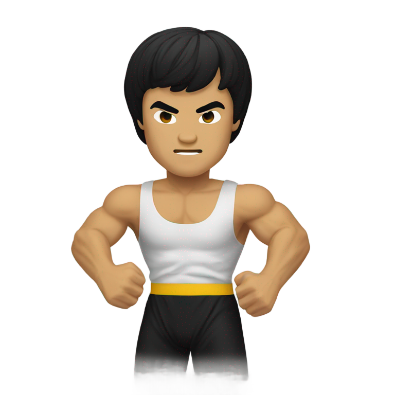 genmoji: bruce lee kung fu