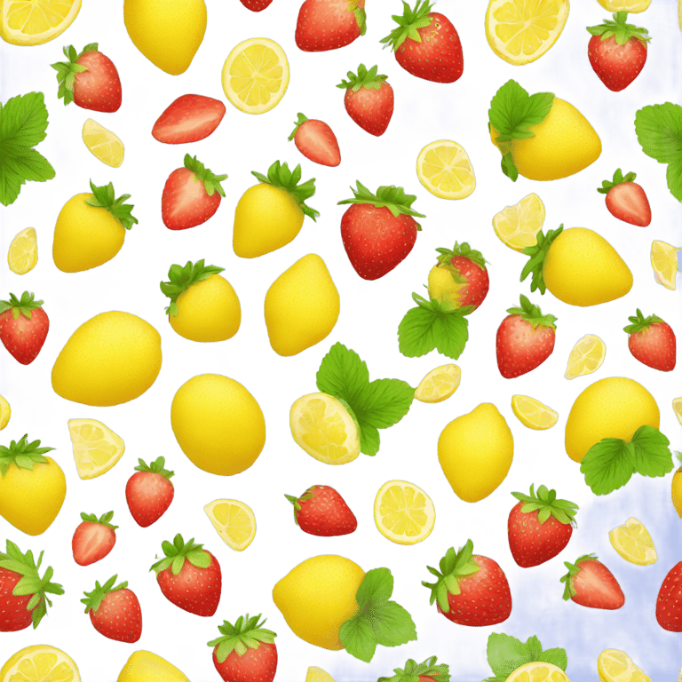 genmoji: 🍓🍋🧋