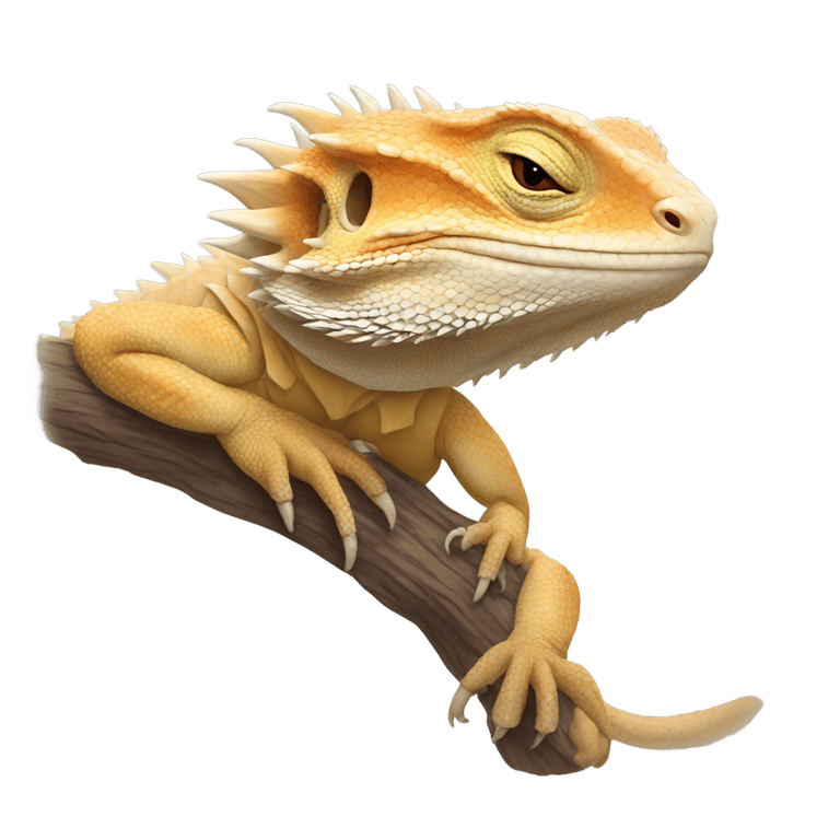 絵文字：Sleeping bearded dragon