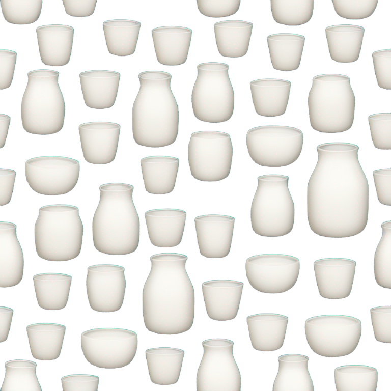 genmoji: milk glasses seamless