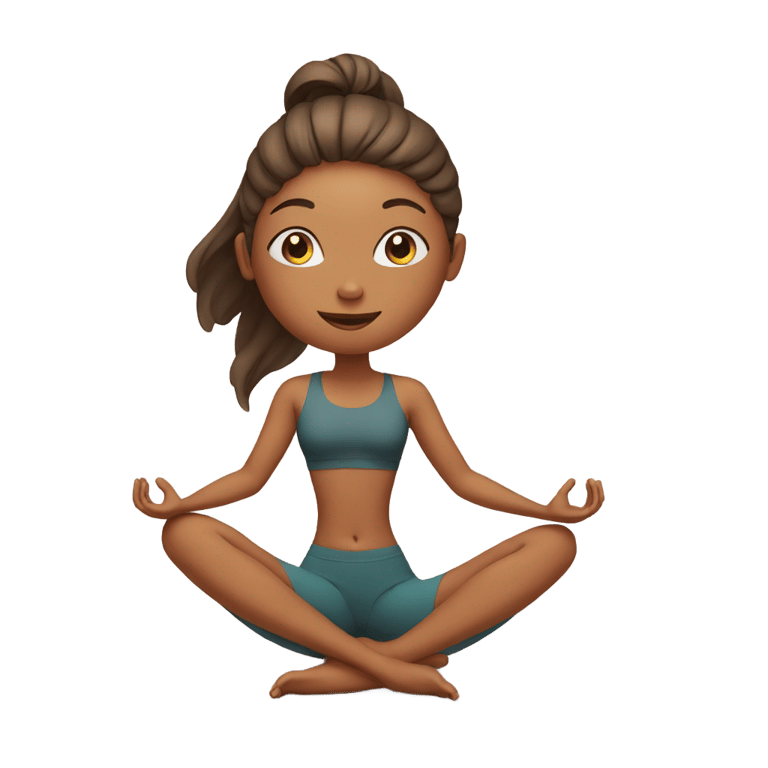 genmoji: yoga girl