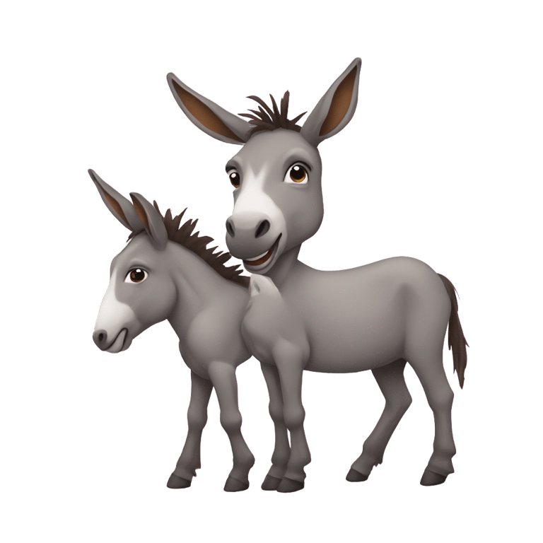 絵文字：Democrat Donkeys