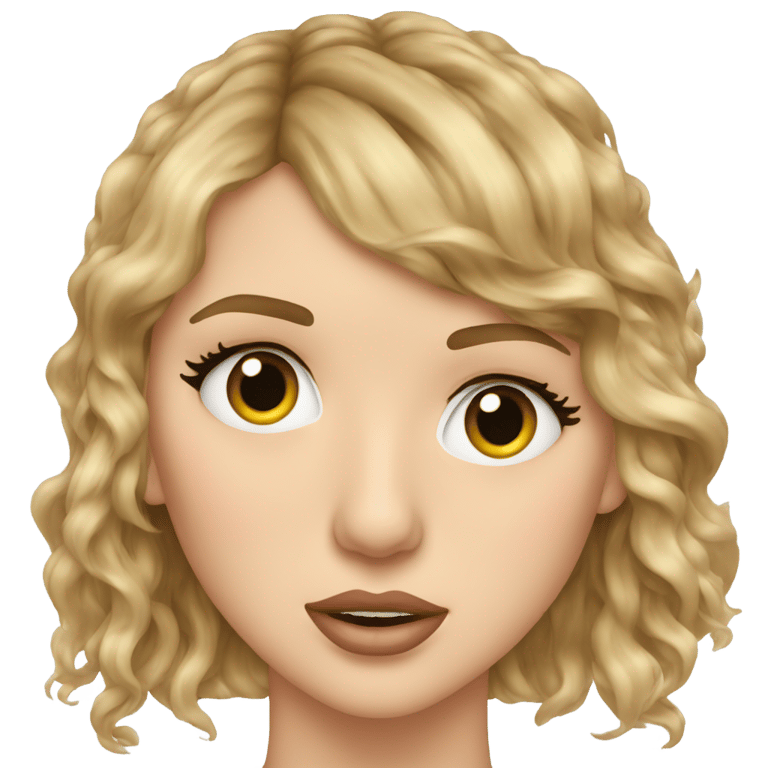 genmoji: Taylor Swift with Tears Coming out of her Eyes