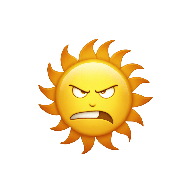 genmoji: Angry sun