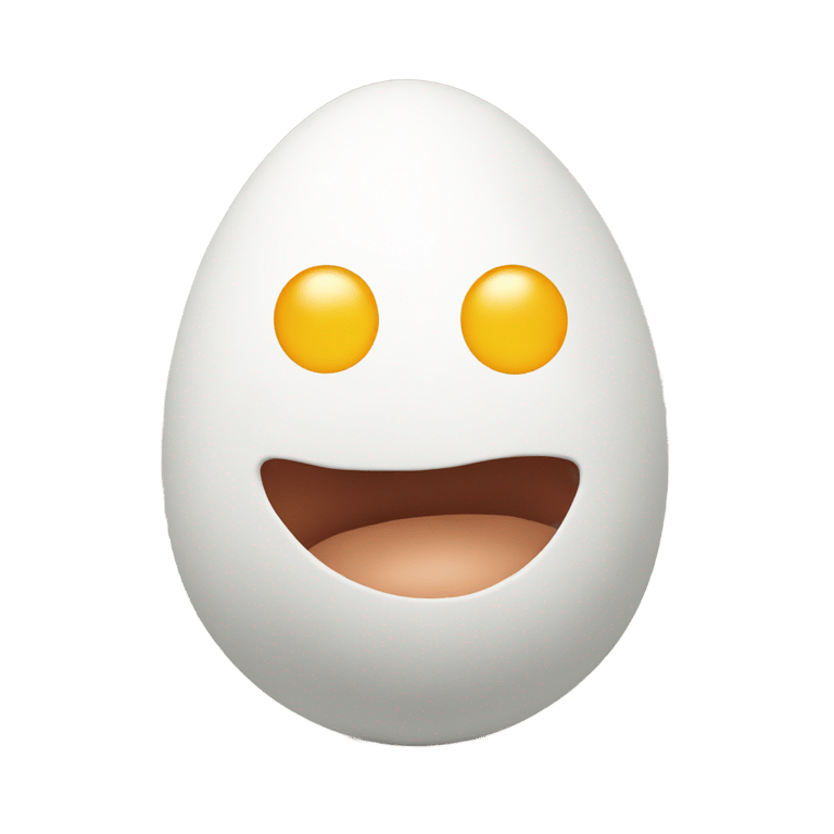 genmoji：An egg with arms and legs, but no face