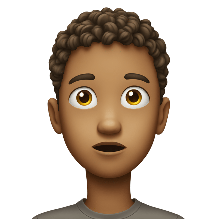 genmoji: confused, young kid with questions in mind