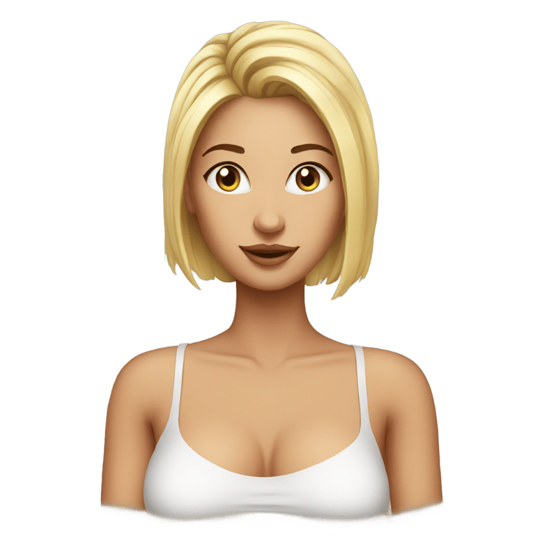 genmoji: hot girl with small top