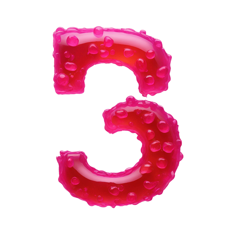 genmoji: Letter j made out of jelly