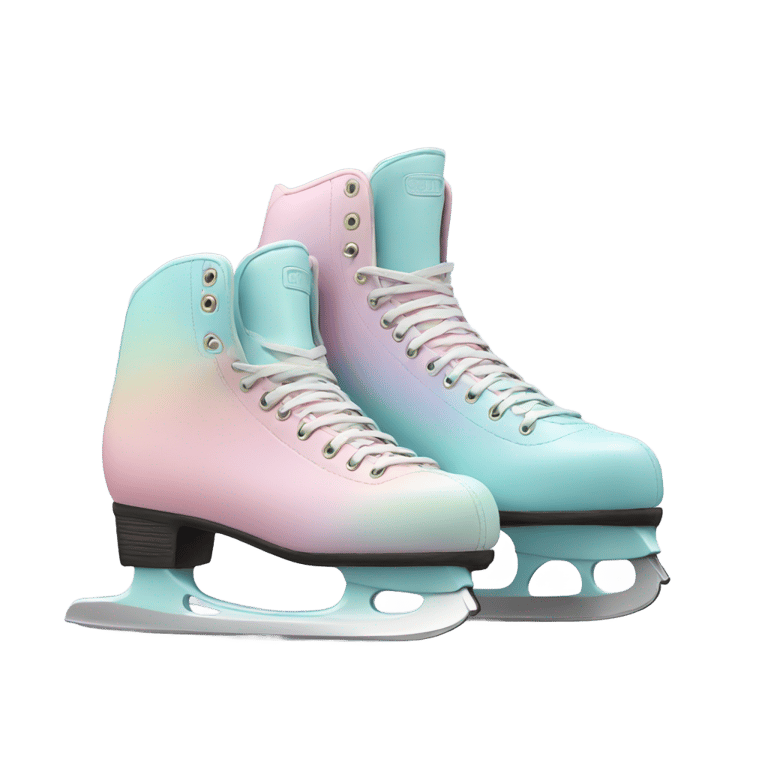 genmoji : Pair of skates in pastel colors