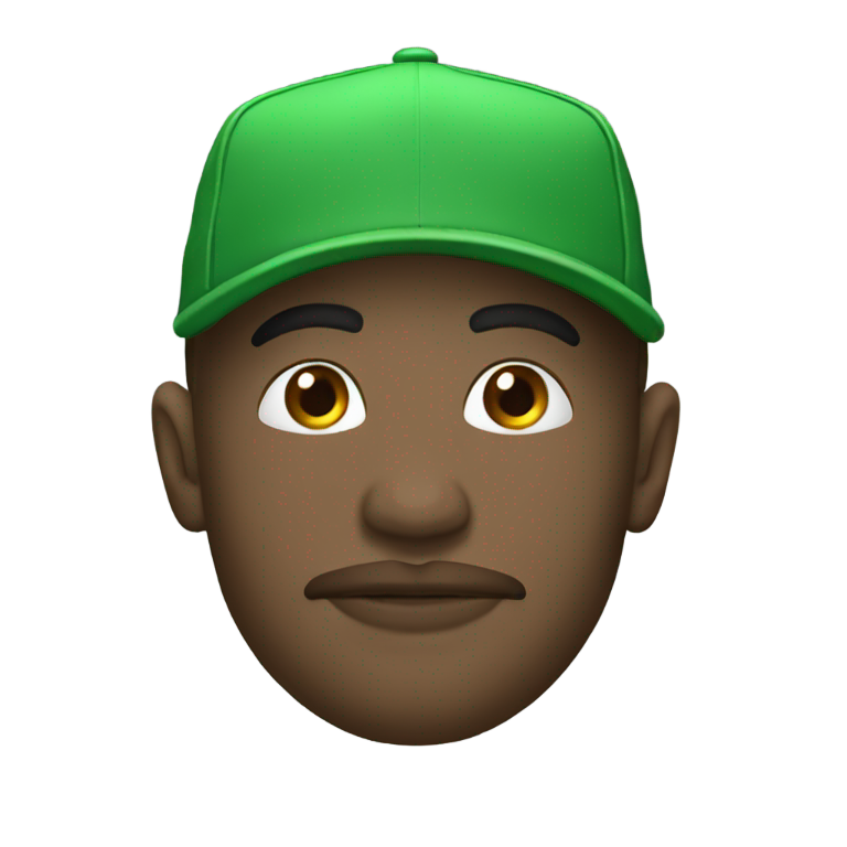 genmoji：纯绿色棒球帽