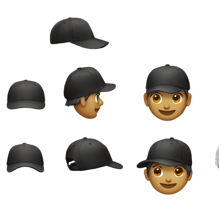 genmoji: Black cap