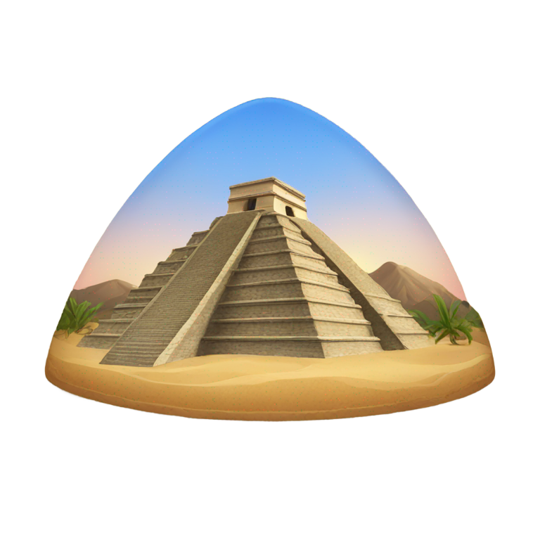 genmoji : Pyramide mexicaine