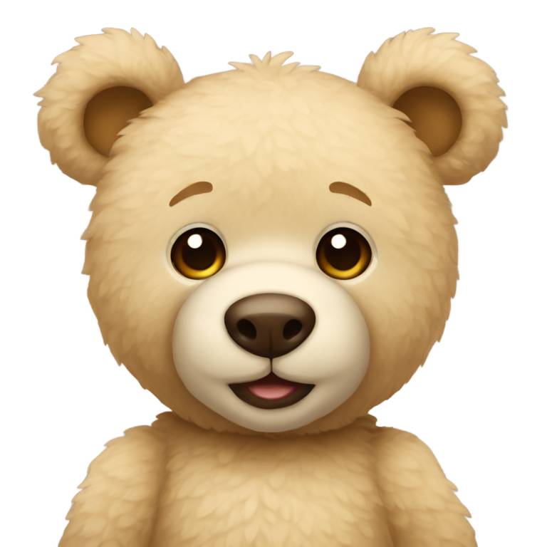 genmoji: Beige teddy bear