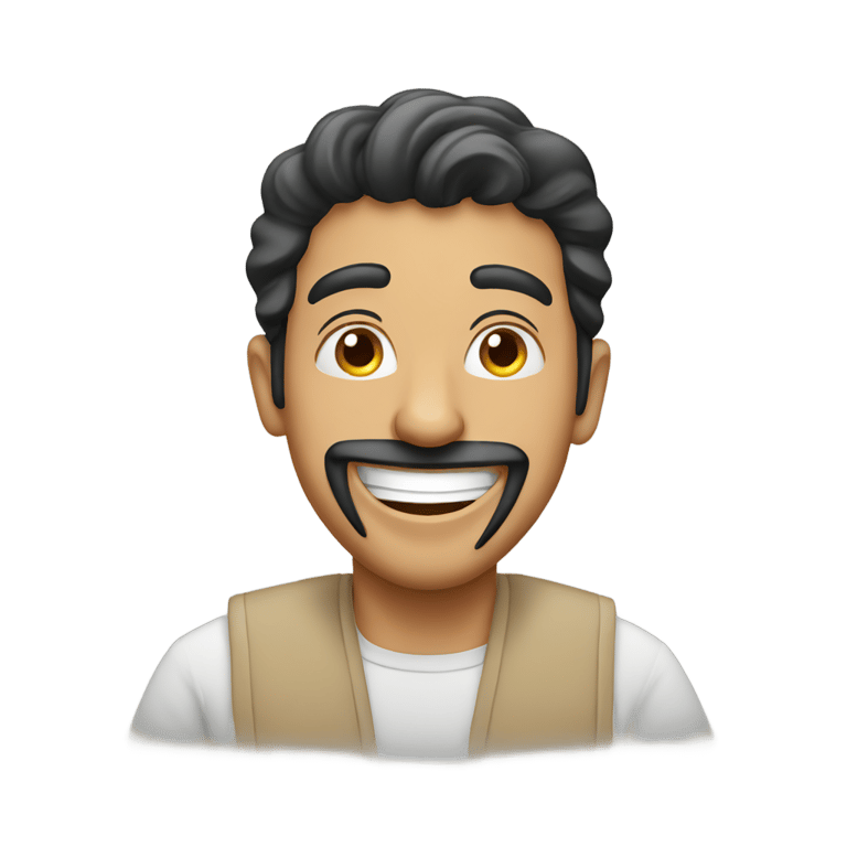 genmoji: arabic man laughing