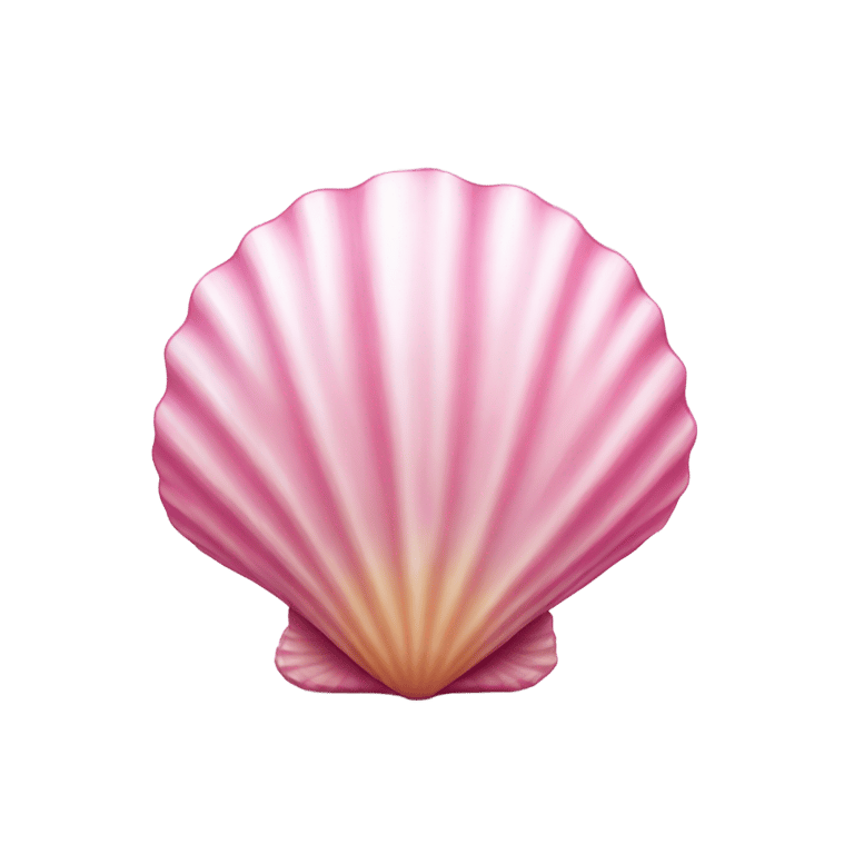 genmoji: pink seashell