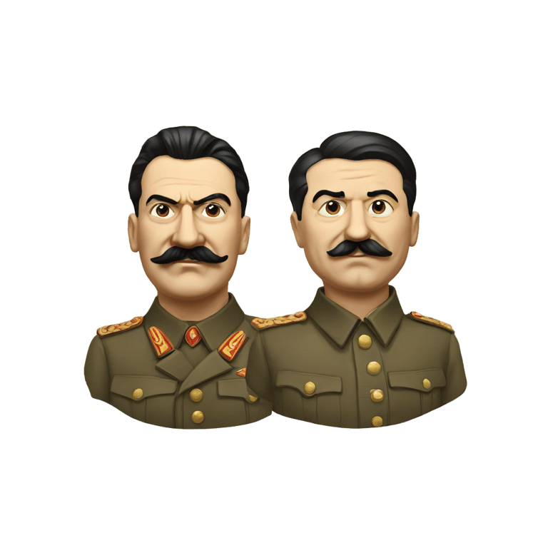 genmoji: Joseph Stalin and Adolf Hitler