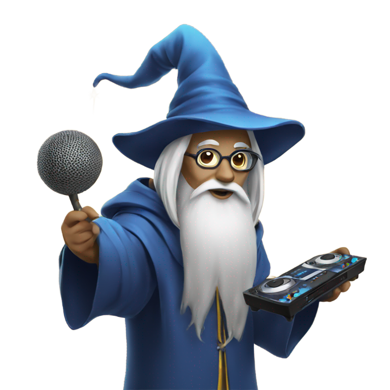 genmoji: wizard playing dj