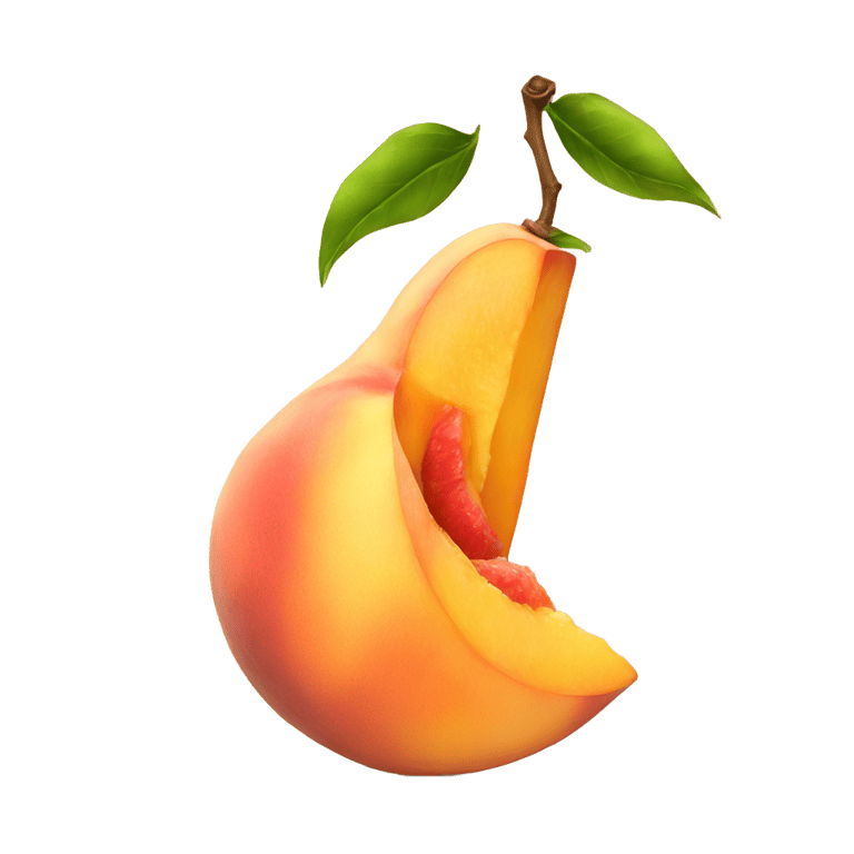 genmoji: A juicy peach