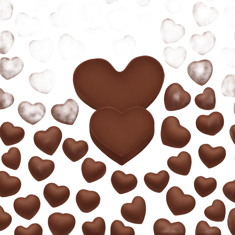 genmoji: Heart-shaped chocolate box