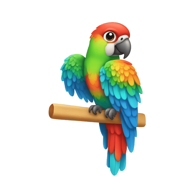 genmoji : popsicle parrot