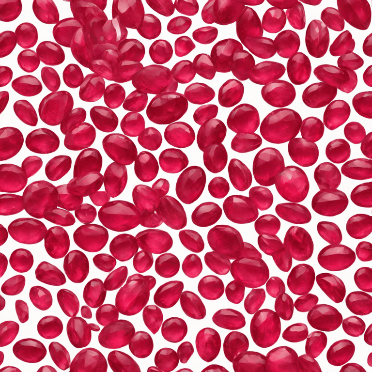 genmoji: one single, large, high-quality blood red ruby