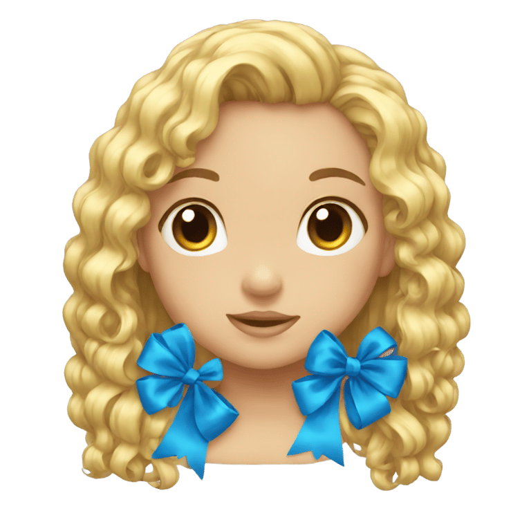 genmoji: blue bows