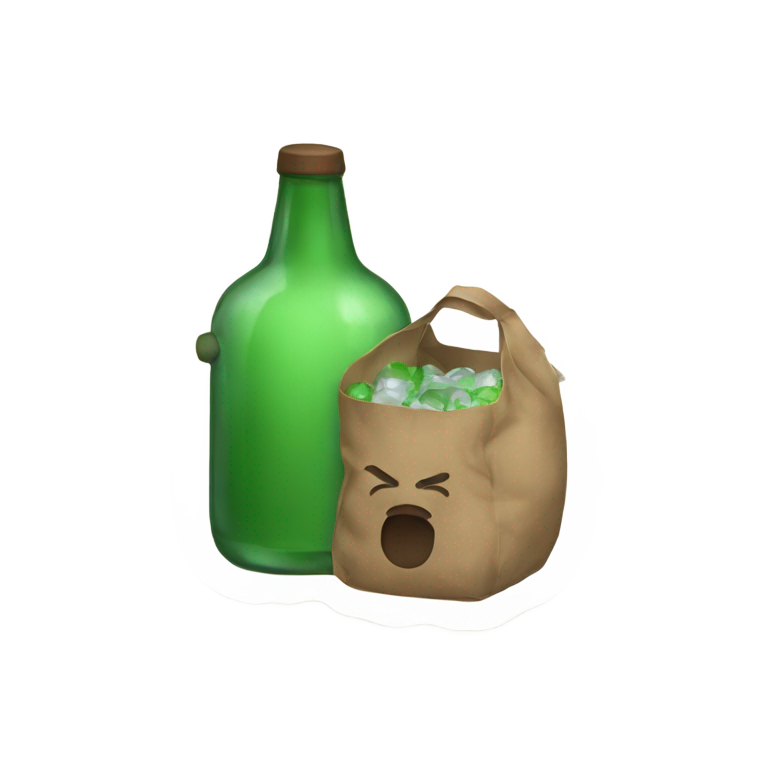 genmoji: boozebag